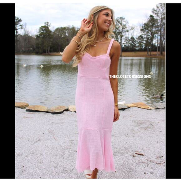 RARE!!! ZARA BLOGGER FAVE!!! Frayed Hem Midi Dress NWT - Picture 10 of 16